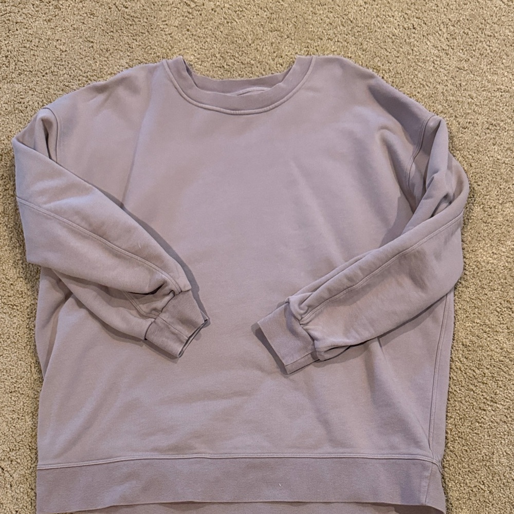 Lululemon violet verbena  Crewneck oversized Sweatshirt size 12